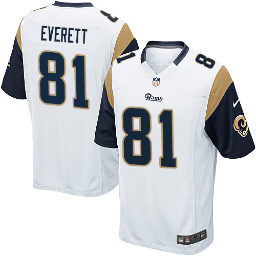 Nike Rams #81 Gerald Everett White Youth Stitched NFL Elite Jersey - Click Image to Close
